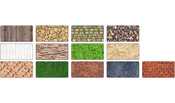 FOLIA Motivpapier Strukturen, 50x70 cm, 13 Bogen