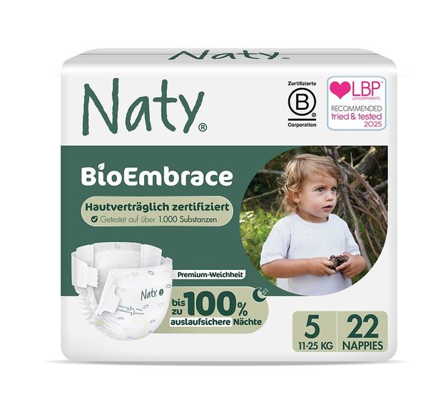 NATY Ökowindeln, Größe 5 (11-25 kg), 22 Stück