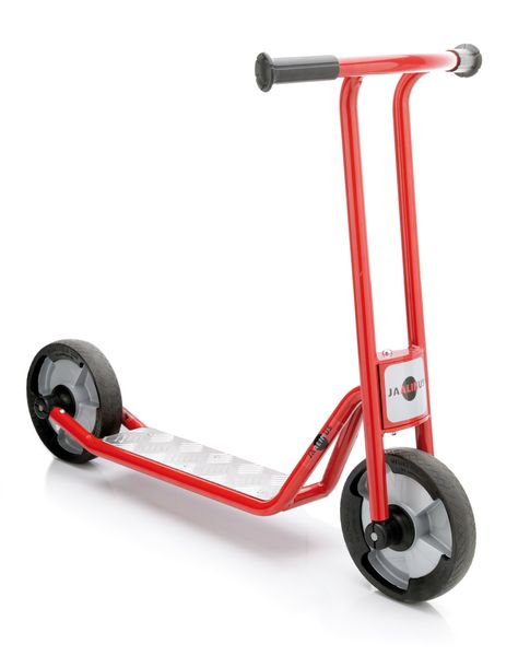 Tretroller, Pferd, Roller?, Stahlrahmen, Roter Scooter