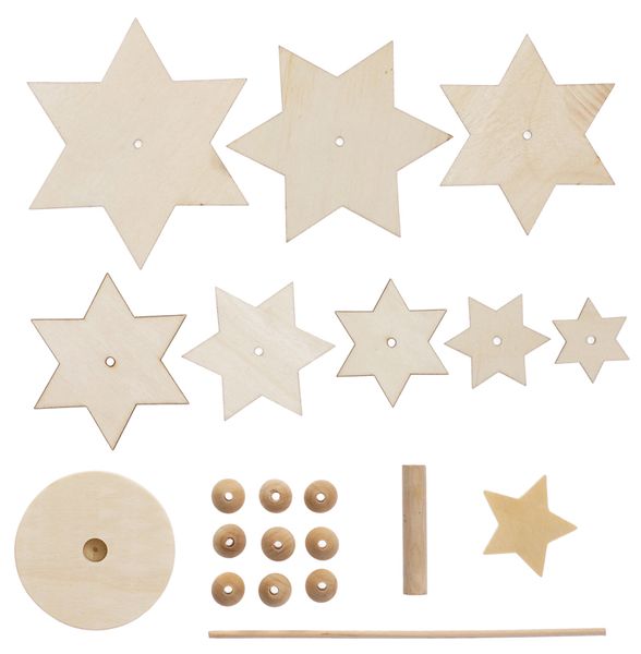Holzaufsteller Sternenbäumchen,  1 Stück Holzaufsteller Sternenbäumchen,  1 Stück