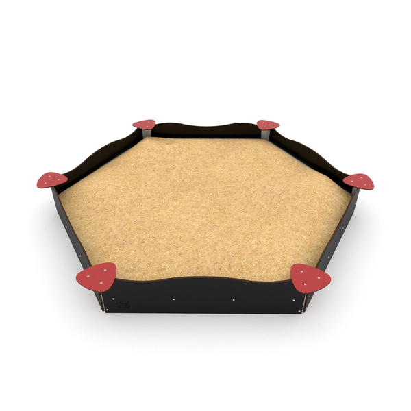 Sandkasten, Sand, Holzrahmen, Märchen?, Pilzform