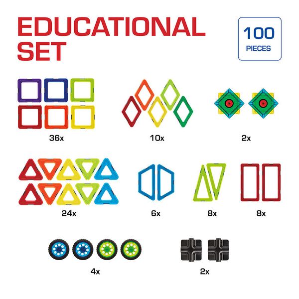 GEOSMART Educational Set, 100 Teile, ab 3 Jahre