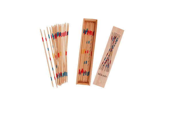 Mikado aus Holz in der Holzbox mit Deckel Mikado aus Holz in der Holzbox mit Deckel