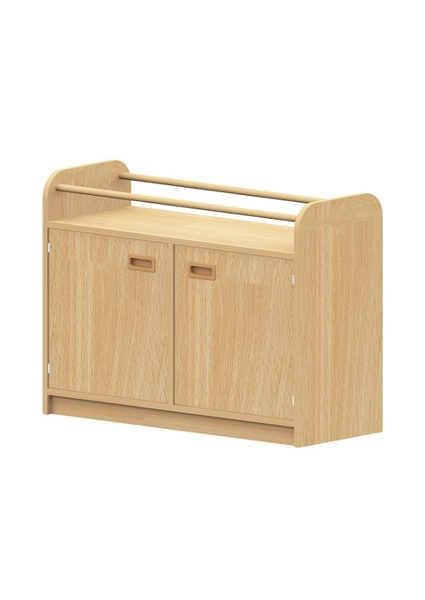 BasicPlus Schrank mit Lauflernstange, Doppeltür und je einem Einlegeboden, (BxHxT): 102 x 75 x 40cm BasicPlus Schrank mit Lauflernstange, Doppeltür und je einem Einlegeboden, (BxHxT): 102 x 75 x 40cm