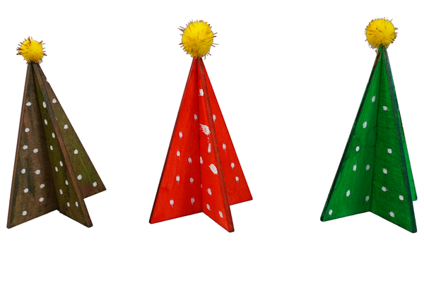 Holzaufsteller Winterbaum, 6 Stück (SONDERANGEBOT)