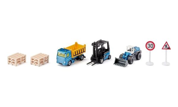 SIKU Baustellen Set, 3 Spielfahrzeuge, ab 3 Jahre