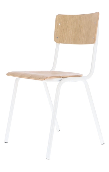 Zero Stuhl mit Holz-Sitz, 2er-Set, Varianten wählbar