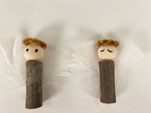 50 Holzperlen, Ø 2,5cm