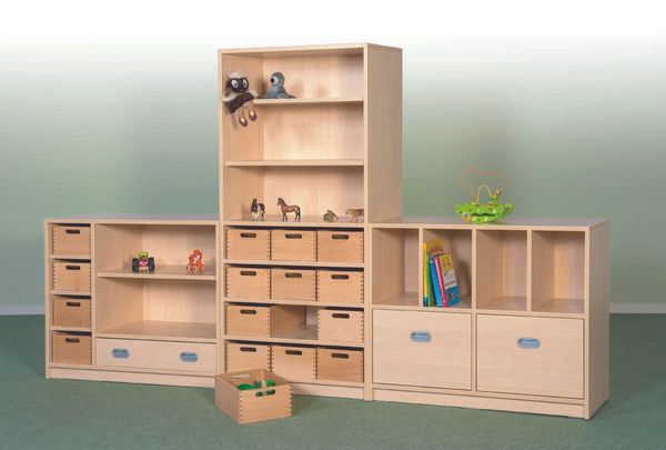 regal, holz, kleine schrankwand, aufbewahrung, spielzeugregal