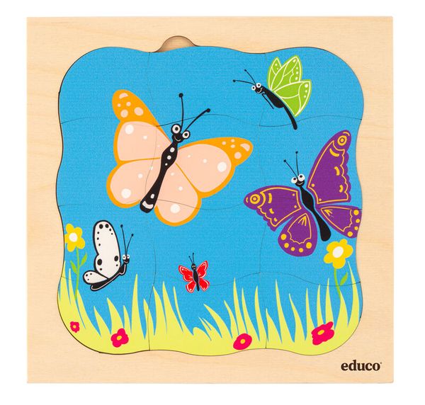 EDUCO Wachstumspuzzle Schmetterling, 31 Teile, ab 4 Jahre EDUCO Wachstumspuzzle Schmetterling, 31 Teile, ab 4 Jahre