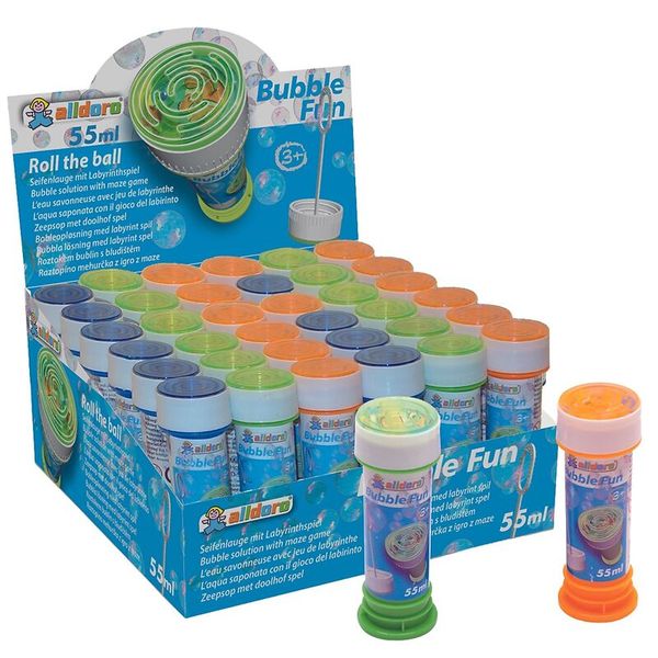Blasenlösung, Roll das Ball, 55 ml, Blasenpfeife, Satz von 24