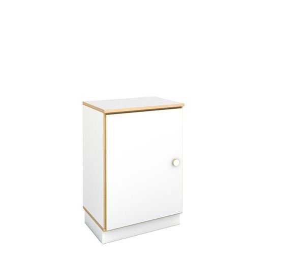 Nachtischschrank, Küchenschrank, weiß, Holzrahmen, Korpus