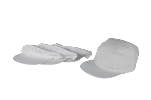 Kinder-Schirmmütze / Baseball-Cap, weiß, 4 Stück