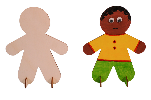 Puppenspieler, Gingerbread, Holzfigur, Holzfigur Kind, Farbige Figur