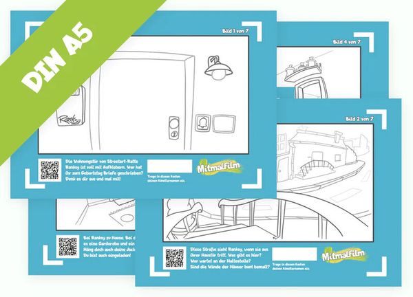 Mitmalfilm DIN A5 "Mitmalmeister Party" Mitmalfilm DIN A5 "Mitmalmeister Party"