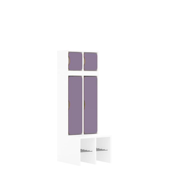 Garderobe Blox, unifarbige Türen, Variante wählbar
