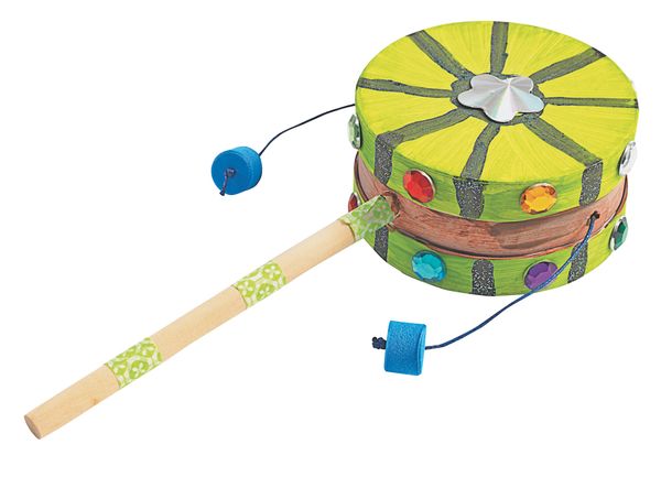 Bastelset Hand-Drehtrommel, 12 Stück Bastelset Hand-Drehtrommel, 12 Stück