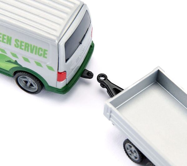 SIKU VW T6 mit Rasentraktor - Set