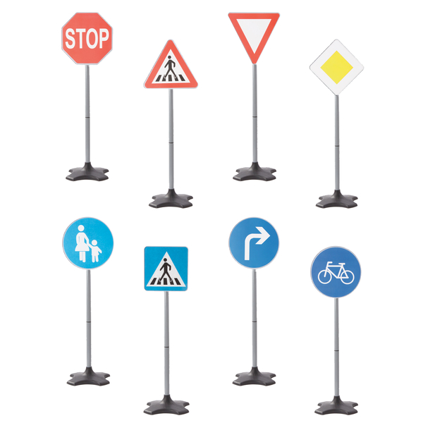 verkehrsschilder, schild, straßenschilder, miniatur, modellpark