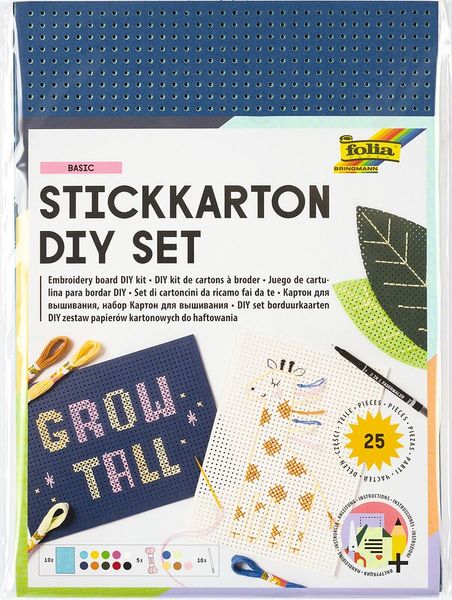 FOLIA Stickkarton-Set, 25-teilig FOLIA Stickkarton-Set, 25-teilig