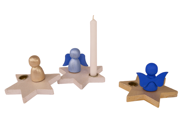 Kerzenhalter "Stern mit Engelchen" Kerzenhalter "Stern mit Engelchen"