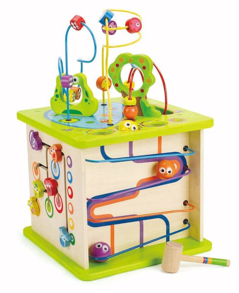 HAPE Motorikwürfel Kleine Tierchen, 50 x 35 x 35 cm, ab 1 Jahr
