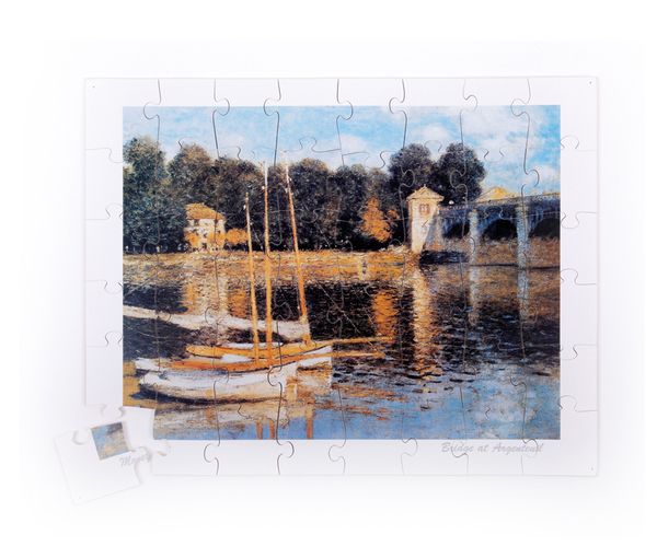 Puzzles, Bild, Landschaft, Wasser, Boot