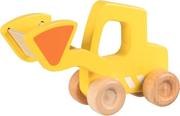 GOKI Radlader aus Holz, 18 x 6,5 x 12 cm, ab 2 Jahre