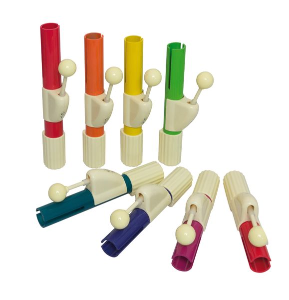 Handglocken in Boomwhackers Farben, 8 Stück Handglocken in Boomwhackers Farben, 8 Stück
