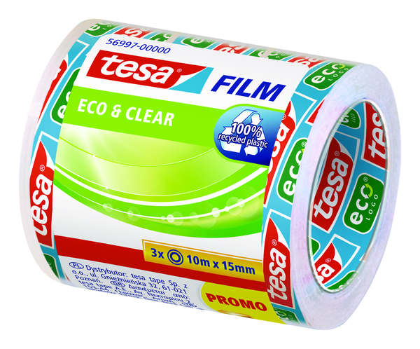 Tesafilm Eco & Clear, 3 Rollen Tesafilm Eco & Clear, 3 Rollen
