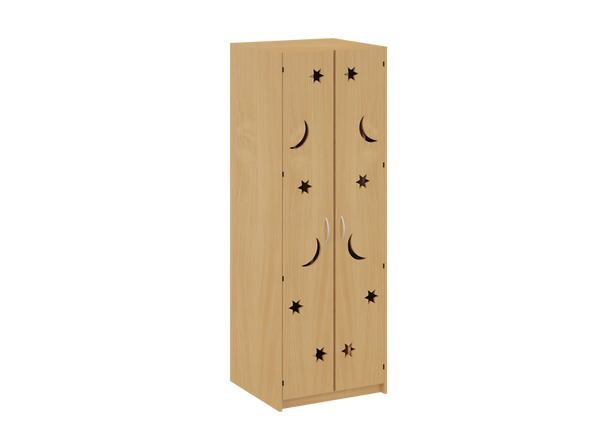 Liegepolsterschrank in Hochkant mit Bettzeugfächer unten