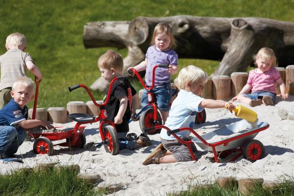 WINTHER MINI VIKING Krippendreirad mit Wanne