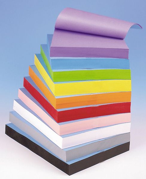 FOLIA Bastelpapier-Block, 130 g/m², 25x35 cm, 200 Blatt, Farbe wählbar (SONDERANGEBOT)