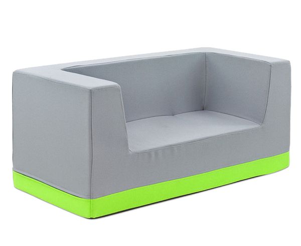 Sofa mit Rückenlehne und Armstützen, Kunstleder