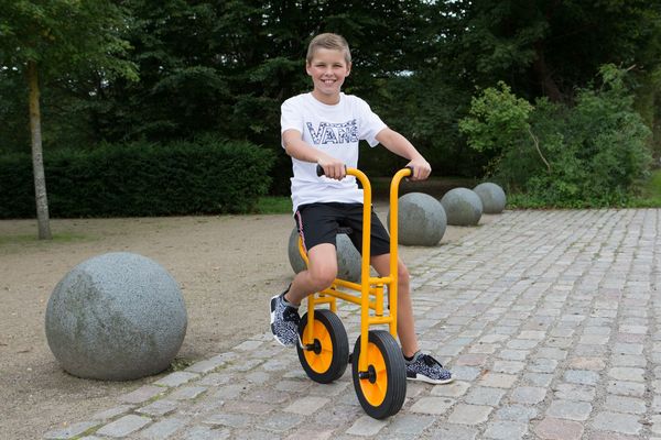 Trike, Kind, Gelb, Dreirad, Draußen
