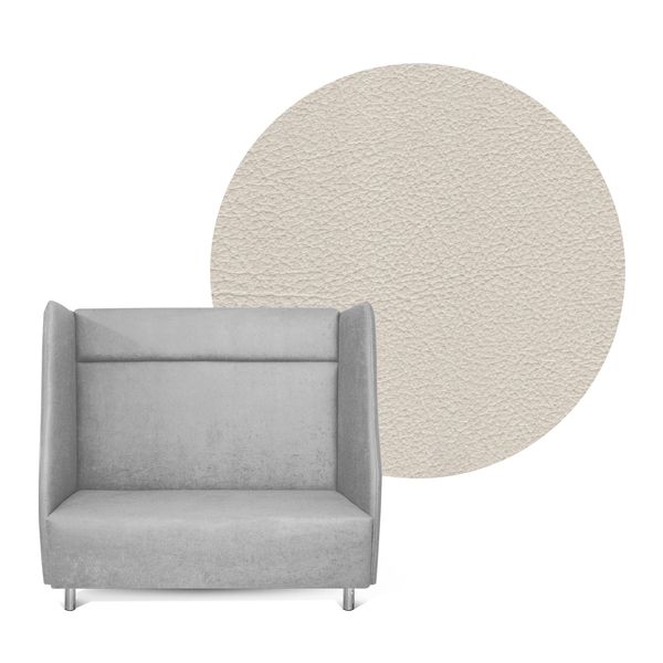 Akustiksofa High Back, SH 43 cm - Bezugfarbe und Stoff wählbar