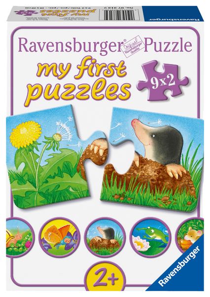 RAVENSBURGER my first Puzzle: Tiere im Garten, 9 Kinderpuzzles mit 2 Teilen, ab 2 Jahre RAVENSBURGER my first Puzzle: Tiere im Garten, 9 Kinderpuzzles mit 2 Teilen, ab 2 Jahre
