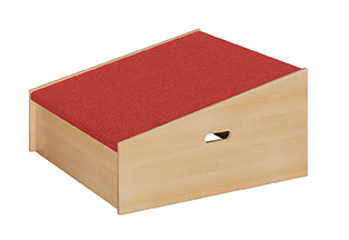 holz, kiste, box, auflage, rot