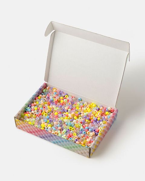 FOLIA Perlen-Mix, 9 mm, Großpackung, 500g, Farbe wählbar