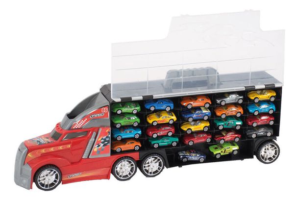 Spielzeugautos im Riesentruck, 22 Autos Spielzeugautos im Riesentruck, 22 Autos