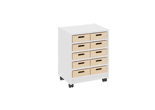 Materialschrank mit kleinen Kästen ohne Sichtfenster, Varianten wählbar