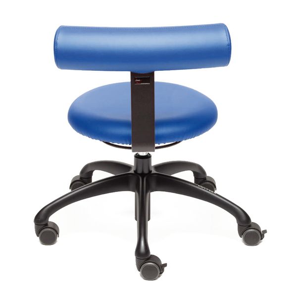 stuhl, rollhocker, bürostuhl, blau, stuhlmitrollen