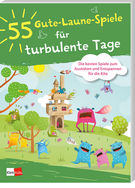 Kinderbuch, Spielkarten, Turbulente Tage, Landschaft, Drachen?