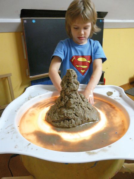 Knete, Tonform, Sandform, Basteln, Kindergarten