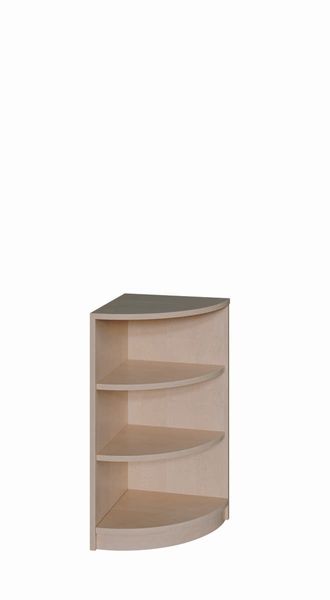 Cornerregal, Holzregal, Verkürzte Eckregal, Wandregal Ecke, Aufbewahrungseinheit