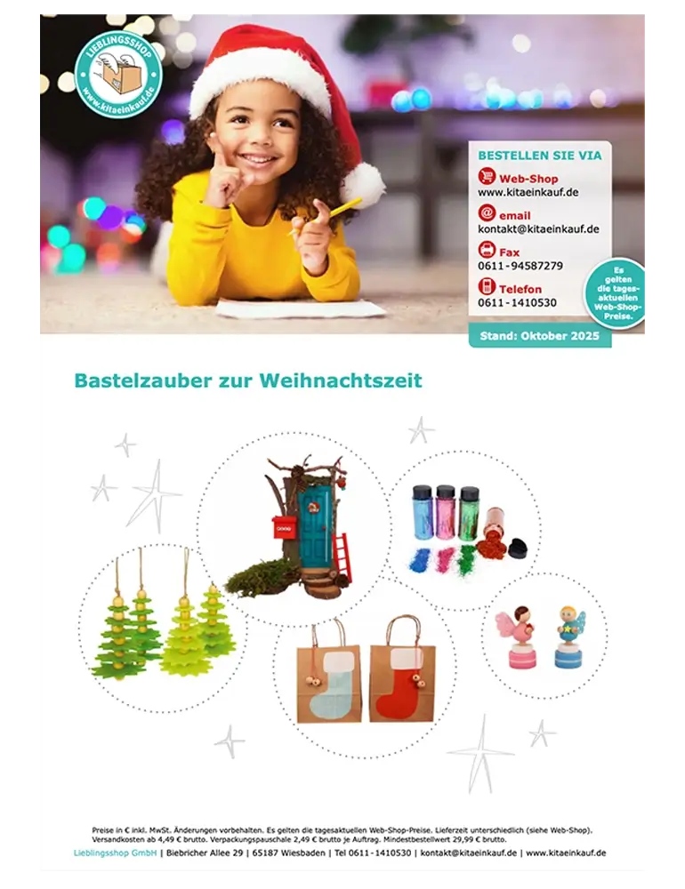 Titelseite des Weihnachtsflyers