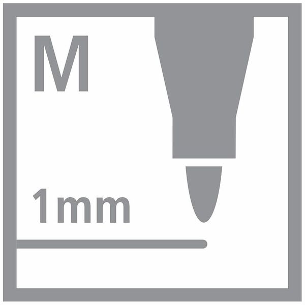 STABILO Premium Filzstift Pen68 im 10er Click-Set, zum aufstellen, 10 Farben