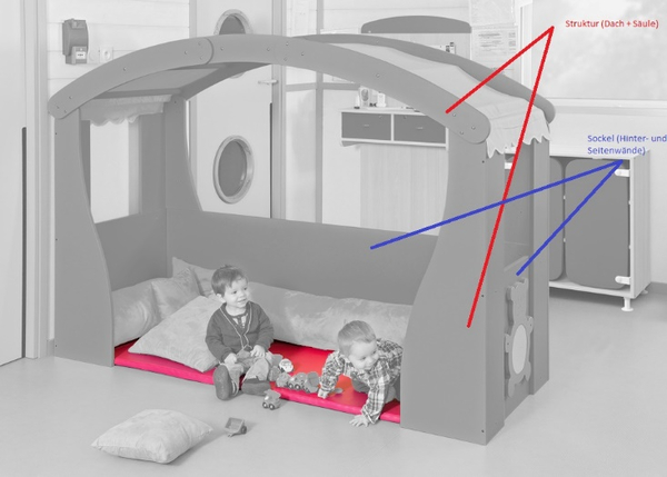 MATHOU Spielhaus Cosy mit Spielmatte