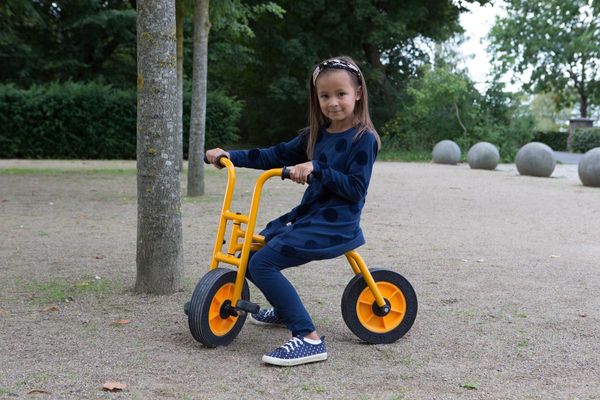 Kinderfahrrad, Trike, Gelb, orange, Spielzeug