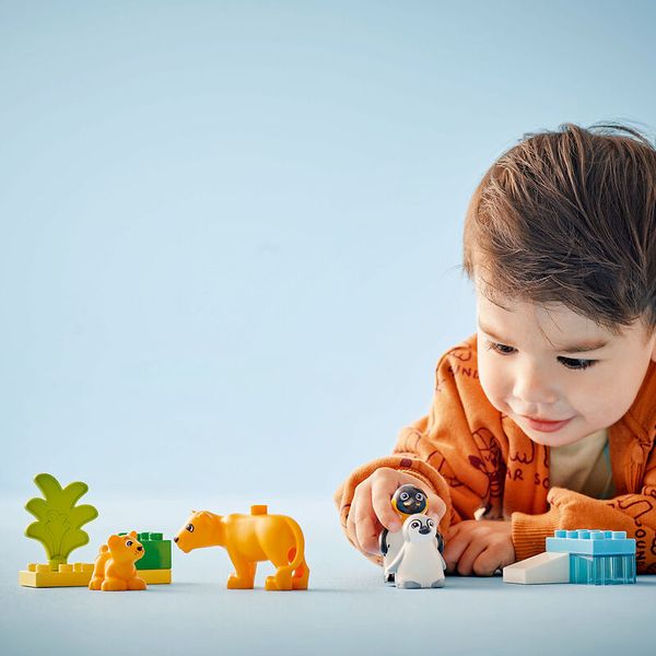 10442 LEGO® DUPLO® Wildtier-Familien: Pinguine und Löwen, 10 Teile